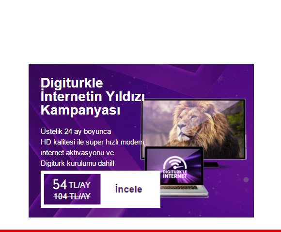 Digiturk Limitsiz İnternet ve Film