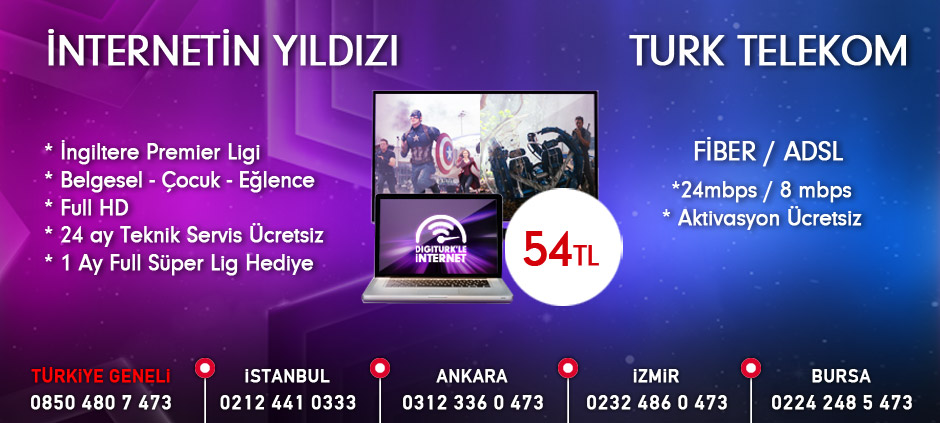 Digiturk + İnternetin Yıldızı Kampanyası | TURK TELEKOM