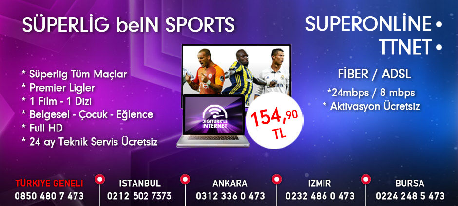 Digiturk Süperlig beIN SPORTS + İNTERNET